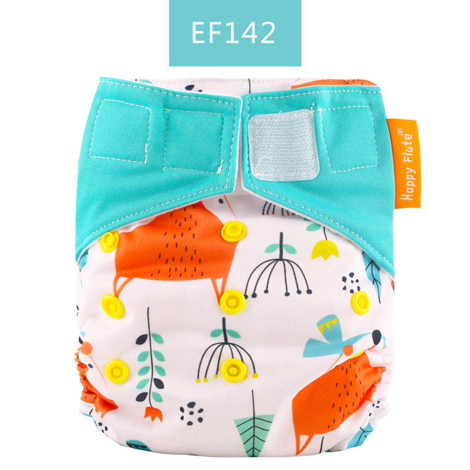 Happy Flute 1 pcs heavy wetter night AIO AI2 baby cloth diaper nappy one size fit all - V.I.P Digital Presence