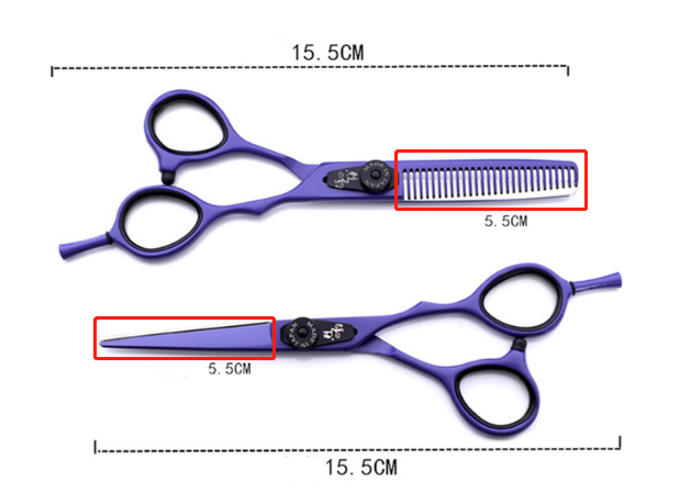 Professional Japan 440c 6 & 5.5 inch rainbow cut hair scissors set cutting shears thinning barber scissor hairdressing scissors - V.I.P Digital Presence