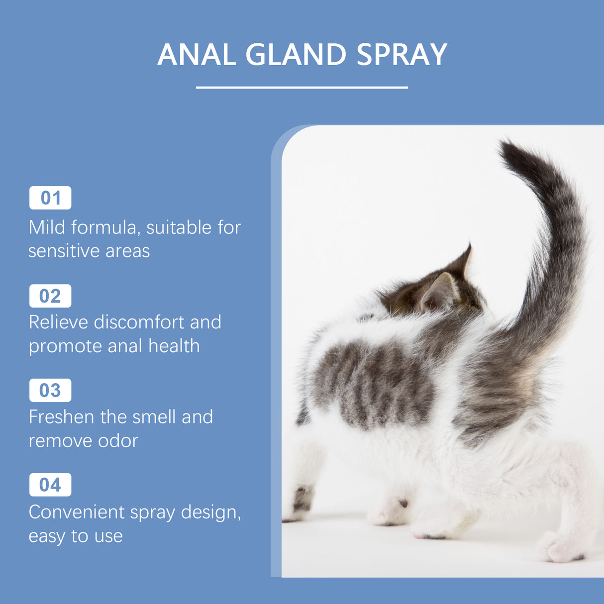 Cat Anal Gland Odor Removal Spray, Fresh Odor Removal After Cleaning Spray For Cats - V.I.P Digital Presence