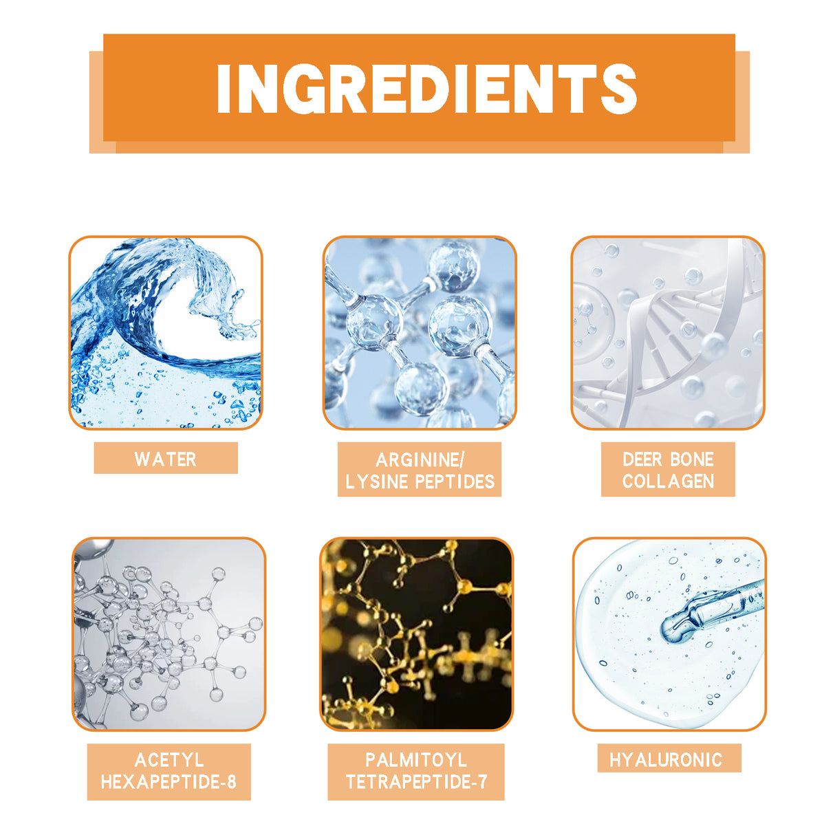 Snail Peptide Deer Bone Collagen Essence Set Lightens Fine Lines, Anti-Aging, Moisturizes And Tightens Facial Skin