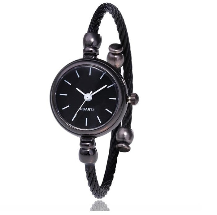 Women's Watches Bracelet Style Opening Simple Retro Art Fashion Watches Women's Fashion Quartz Watch Relogio Feminino(black belt) - V.I.P Digital Presence