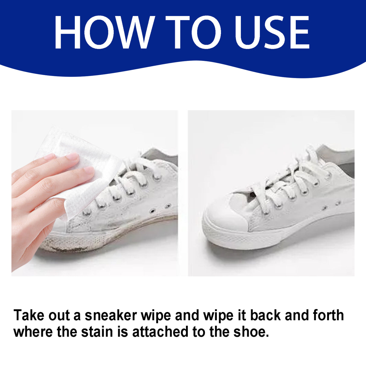 Sneakers Wipes, Small White Shoes Clean Stains Yellow Shoe Edge Decontamination Wash Free White Clean - V.I.P Digital Presence