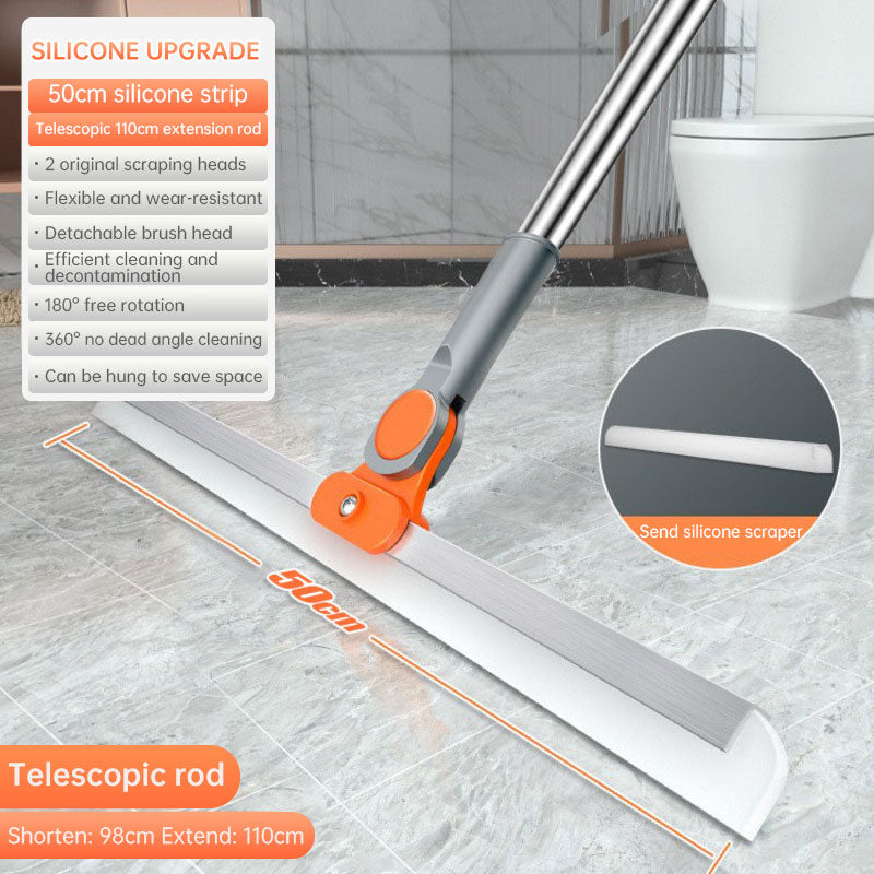 Magic Broom, Water Scraper, Mop, Bathroom Floor Scraper, Household Bathroom Floor Scraper, Wet and Dry Dual Purpose Broom - V.I.P Digital Presence