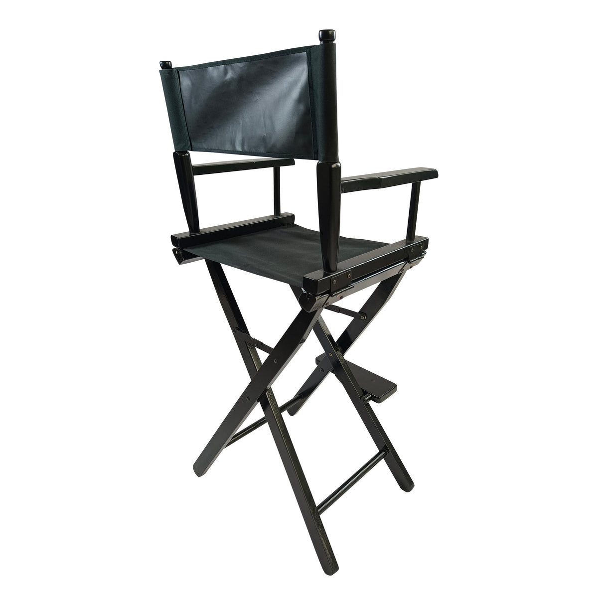 Casual Home Director's Chair, Black Frame/Black Canvas,Suitable for adults, foldable style, 2pcs/set populus - V.I.P Digital Presence