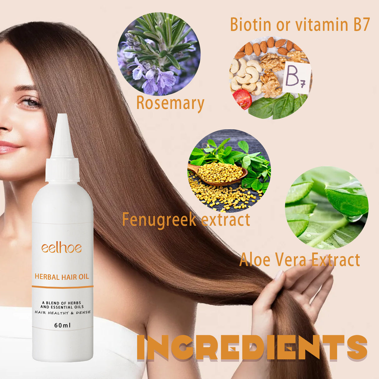 Herb Thickening Hair Oil, Repairing Dry Hair, Moisturizing And Smoothing Hair And Hair Conditioning Oil - V.I.P Digital Presence