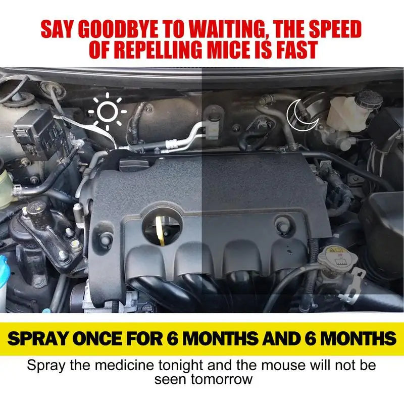 Car Household R odent R epellent Engine Compartment Medicine 60ML Anti-Mouse Trap Anti-Fantastic Mouse Trap Electric Cat Spray - V.I.P Digital Presence