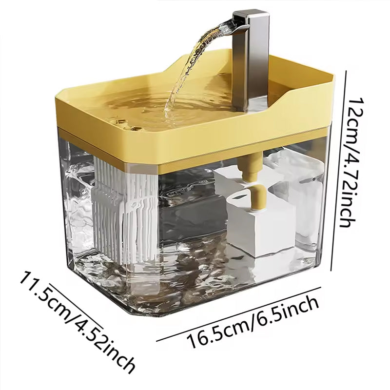 Automatic cat water fountain with filter, USB-powered, anti-dry & circular filtration. - V.I.P Digital Presence