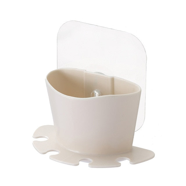 Toothbrush Holder Non-perforated Paste Tooth Holder Razor Bathroom Wall-mounted Brushing And Washing Face Multifunctional Rack - V.I.P Digital Presence