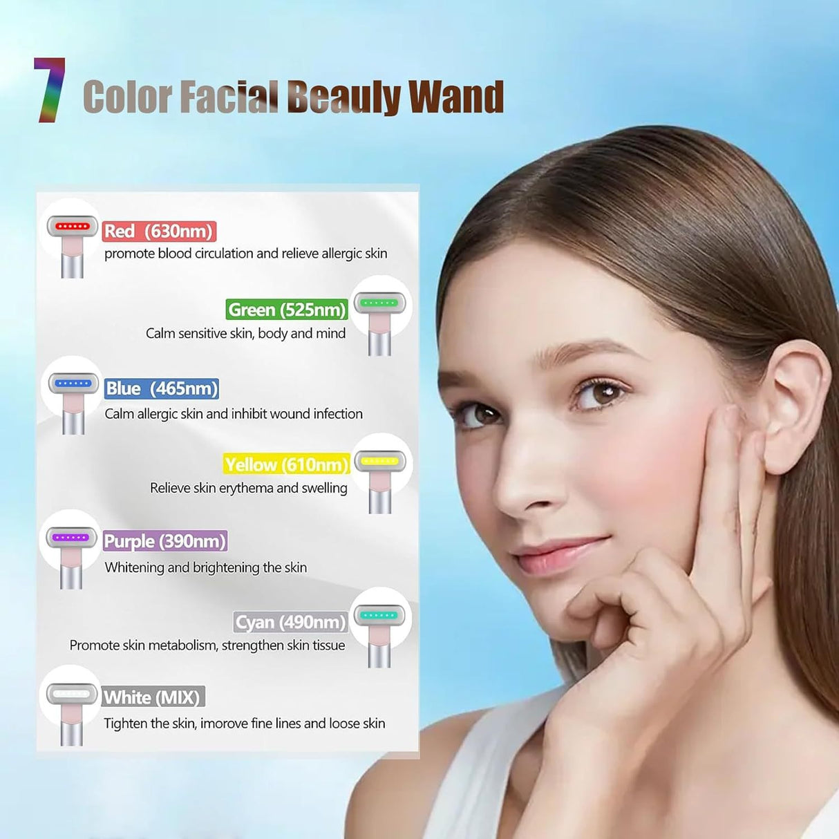 Eye Massager Led Anti Aging Facial Massager Skin Firming Face Beauty Therapy Wand Vibrating Eye Massager Device - V.I.P Digital Presence