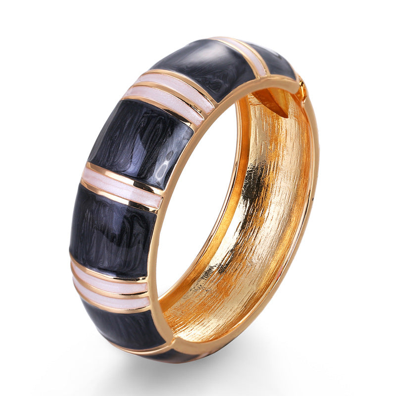 Bracelet Retro Fashion Drip Oil Double Color Simple Bamboo Knot Drum Spring - V.I.P Digital Presence