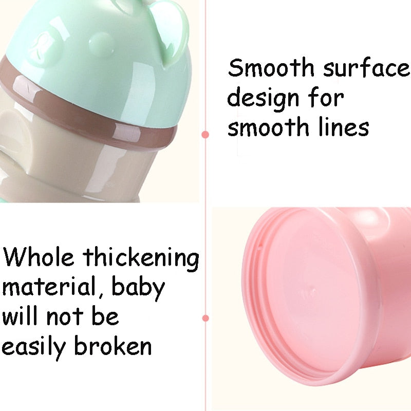 3 / 4 layers Bear Style Portable Baby Food Storage Box Essential Cereal Cartoon Infant Milk Powder Box Toddle Snacks Container - V.I.P Digital Presence