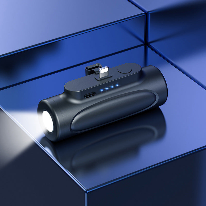 New creative power bank flashlight outdoor LED mini capsule portable fast charge 5000mAh power bank - V.I.P Digital Presence