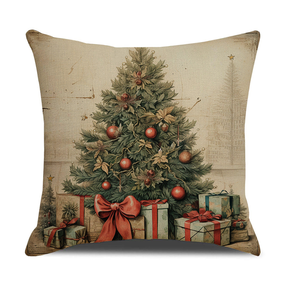 Nordic style Santa Claus Pillow Cover Christmas Tree Decoration Sofa Cushion Home Furnishings - V.I.P Digital Presence