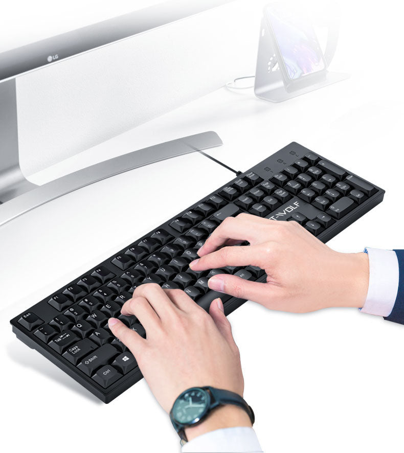 Lei Lang T15 wired USB keyboard laptop for office, home, and business use - V.I.P Digital Presence