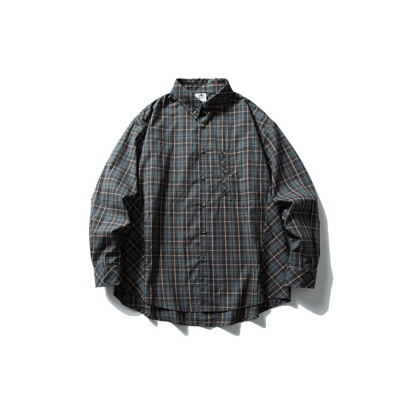 Casual long sleeved checkered shirt men's and women's loose shirt - V.I.P Digital Presence