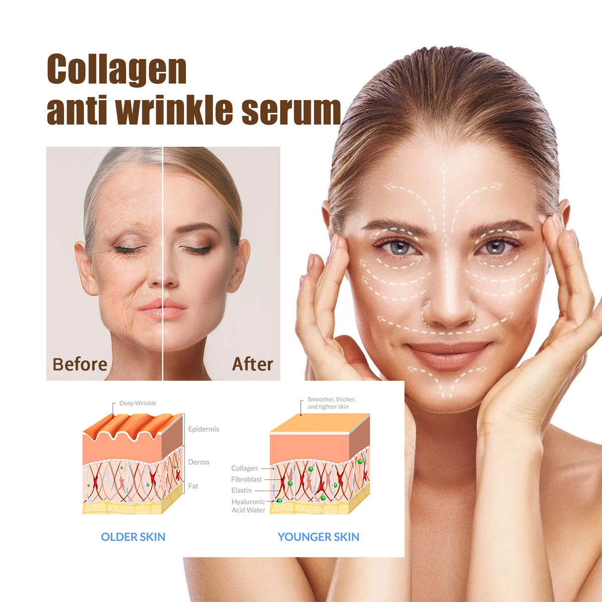 Collagen Anti-Aging Essence, Hydrating, Firming And Smoothing Lines Delicate Facial Skin Essence - V.I.P Digital Presence