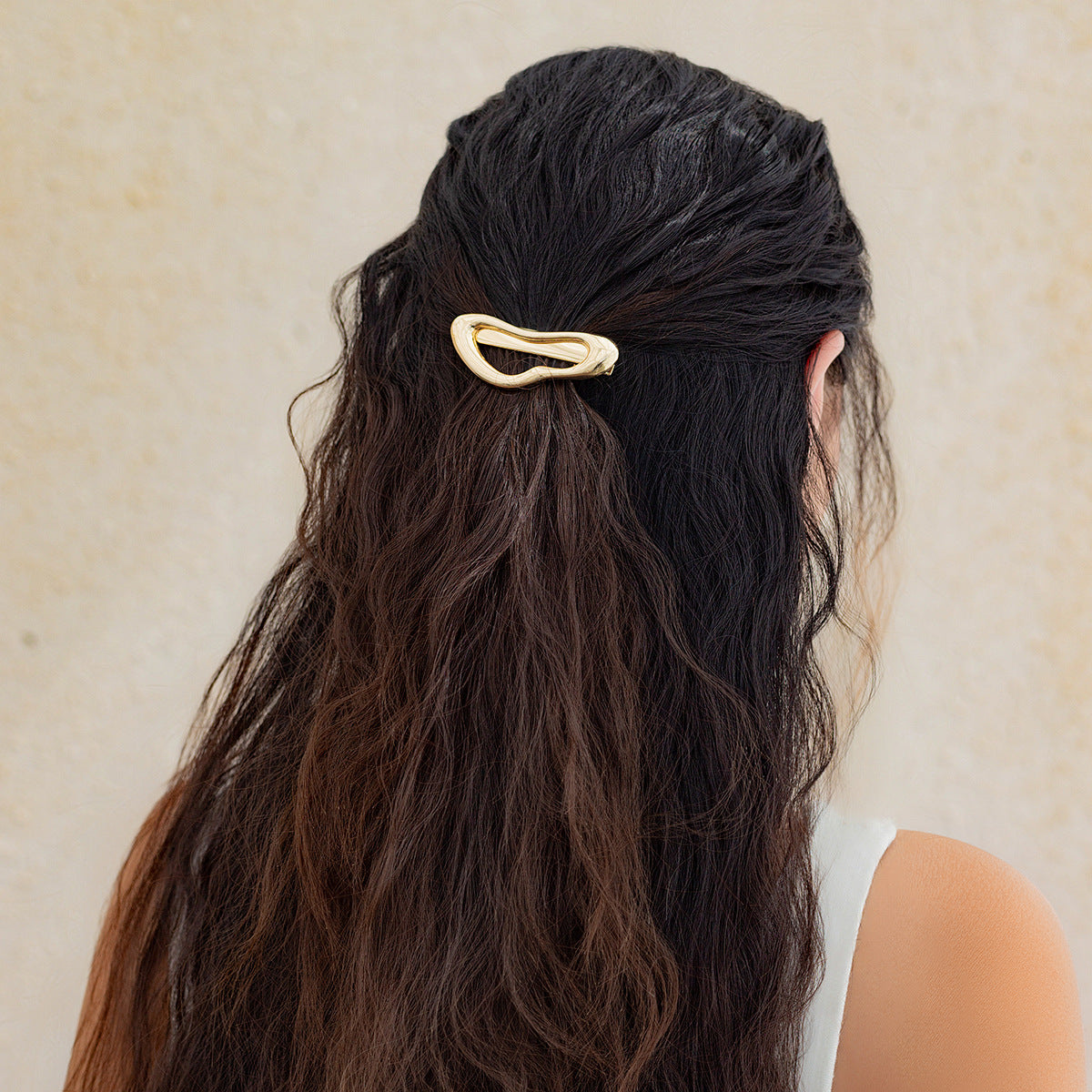 Summer temperament metal hair clip female Hairpin simple irregular back of the head clip - V.I.P Digital Presence