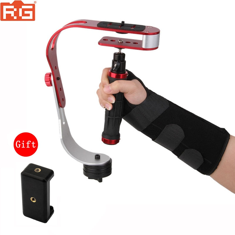 Mini handheld stabilizer Video Steadicam for Digital Camera HDSLR DSLR Camcorder DV Mobile Phone + Gloves free shipping - V.I.P Digital Presence