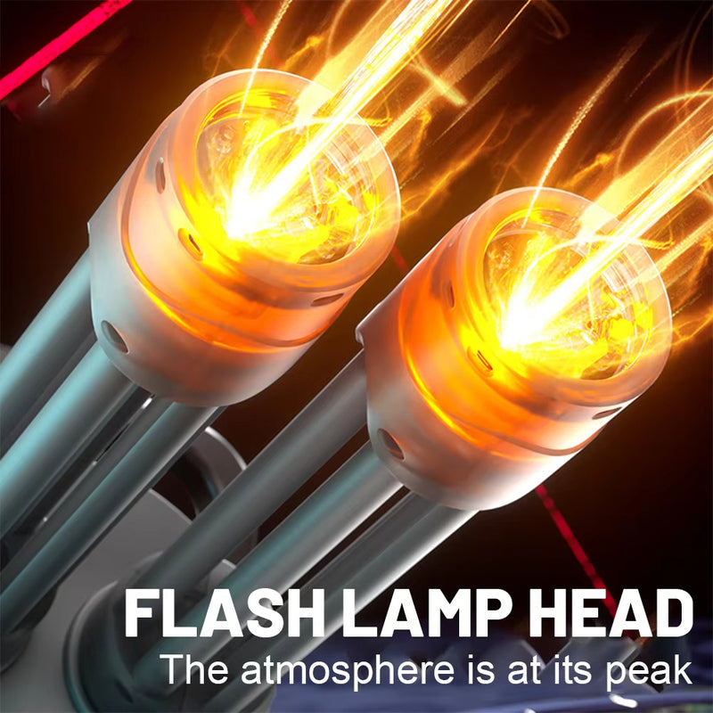 Electric LED Rotating Gatling Water Gun - Auto-Spray Blaster for Kids & Adults (Summer Pool Toy) - V.I.P Digital Presence