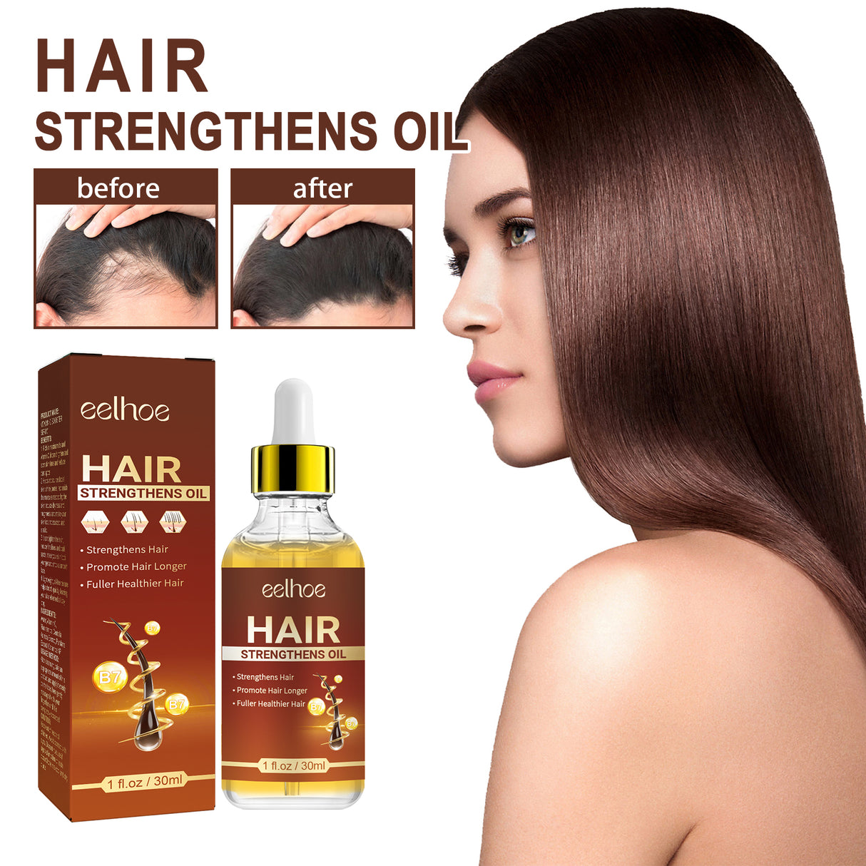 Castor Oil Hair Dense Essential Oil Repair Damaged Hair, Nourish Scalp, Strengthen Hair And Prevent Hair Loss - V.I.P Digital Presence