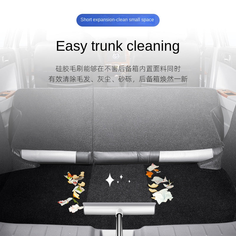 Cleaning Brush Stainless Steel Silicone Floor Brush Water Scraping Brush Long Handle Magic Carpet Brush - V.I.P Digital Presence