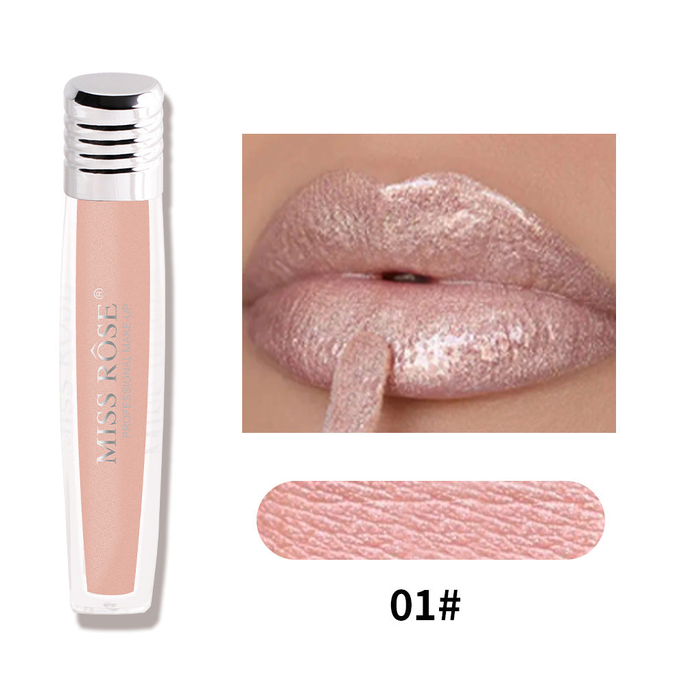 Candy Pearl Lip Gloss Liquid Matte Lip Gloss Without Color Loss And Non-Sticky Cup Velvet Lip Glaze - V.I.P Digital Presence