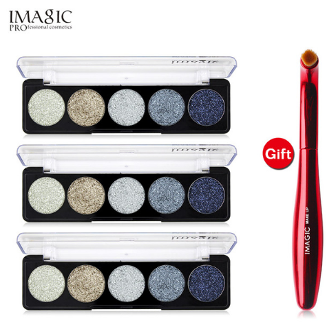 IMAGIC Glitter Eye Shadow Palette Buy 3 Get 1 Gift 3pcs/set 5 Colors Glitters - V.I.P Digital Presence