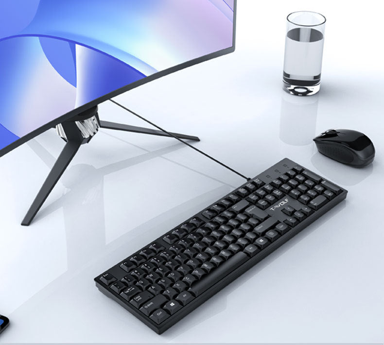 Lei Lang T15 wired USB keyboard laptop for office, home, and business use - V.I.P Digital Presence