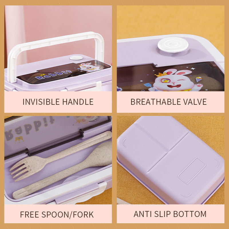 Cartoon fashion leak-proof sealed microwaveable lunch box lunch box lunch box - V.I.P Digital Presence