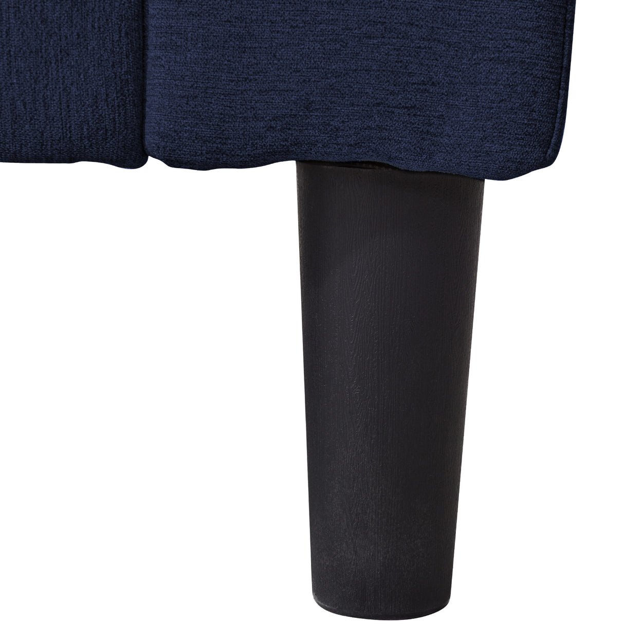 65" Mid-Century Modern Linen Fabric Corner Lounge Chair, Upholstered Indoor Chaise Lounge Solid Wood Sofa Bed for Bedroom - V.I.P Digital Presence