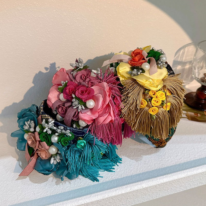 Fashionable and versatile handmade fabric flower headbands - V.I.P Digital Presence