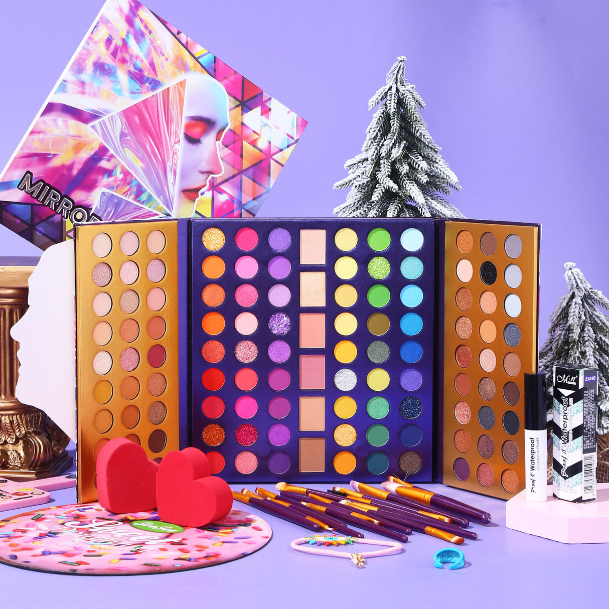 UCANBE 114 color magic eye shadow earth color eye shadow repair blush highlight multi effect makeup - V.I.P Digital Presence