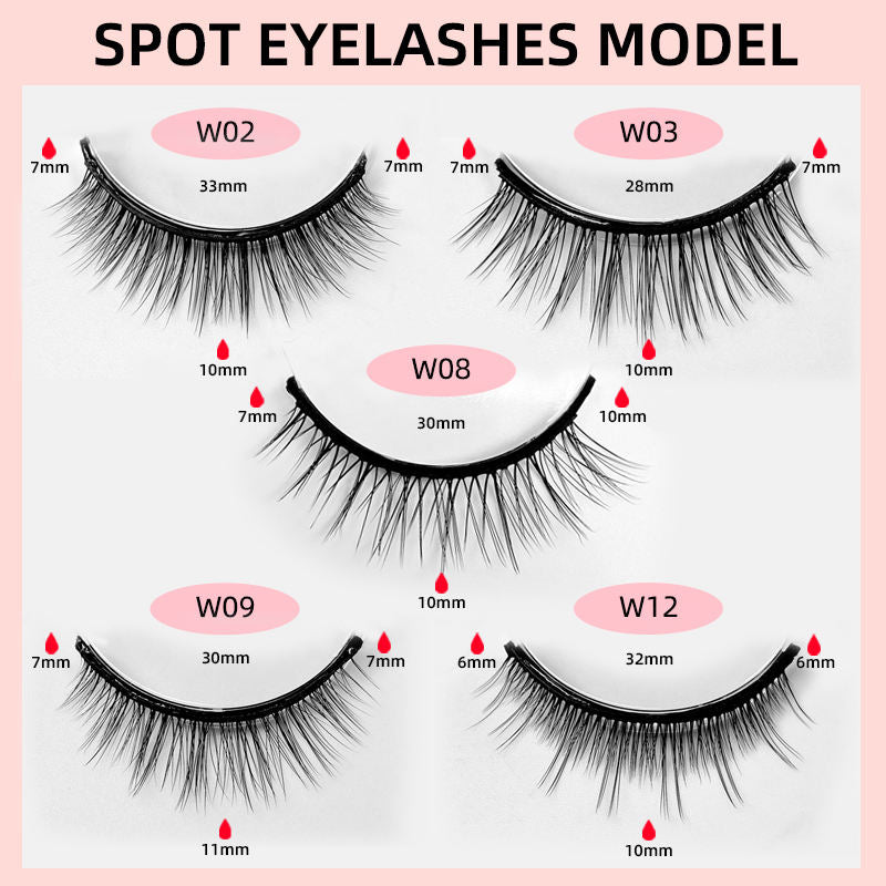 False Eyelashes Warm Gel Free Self-Adhesive Three Pair Suit Pure Manual Natural Exquisite Boxed Japanese False Eyelashes - V.I.P Digital Presence