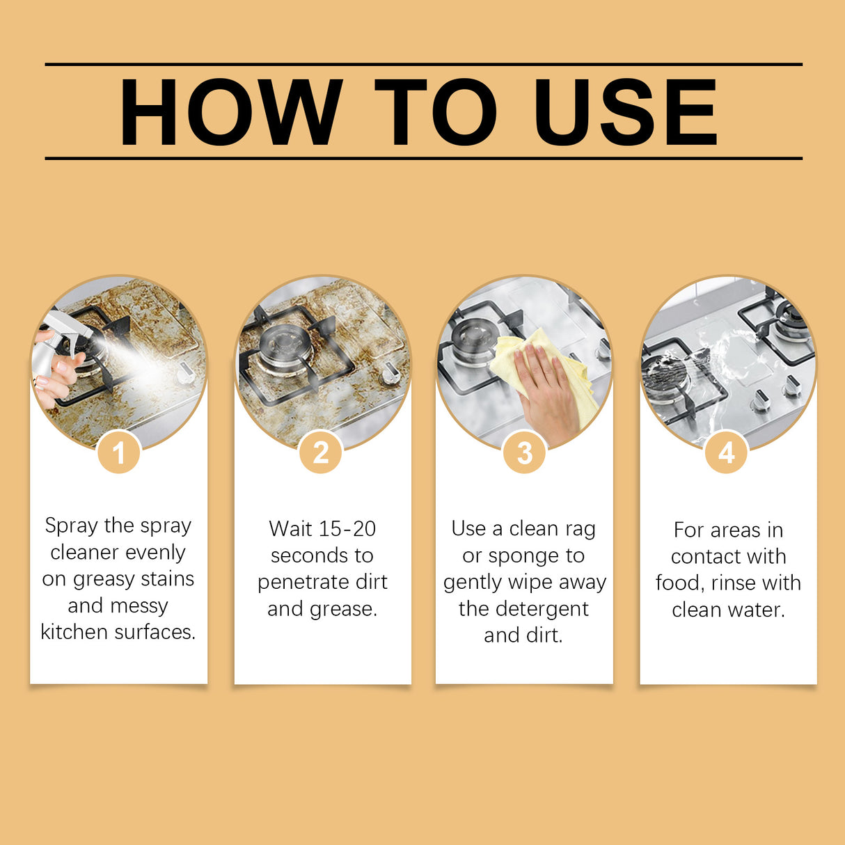 Grease Remover Cleaning Spray Multi-Purpose Kitchen Counter Top Oven Grease Remover Cleaning Spray - V.I.P Digital Presence