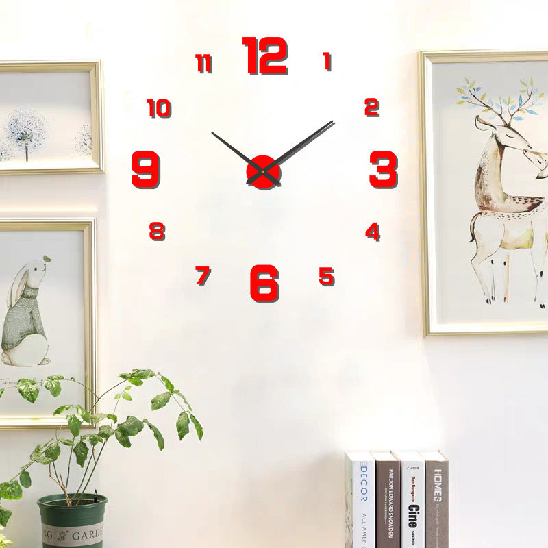 DIY Frameless Creative Wall Clock Wall Decal: A Silent and Stylish Addition for Home Decor, Ideal for Living Rooms and Offices - V.I.P Digital Presence