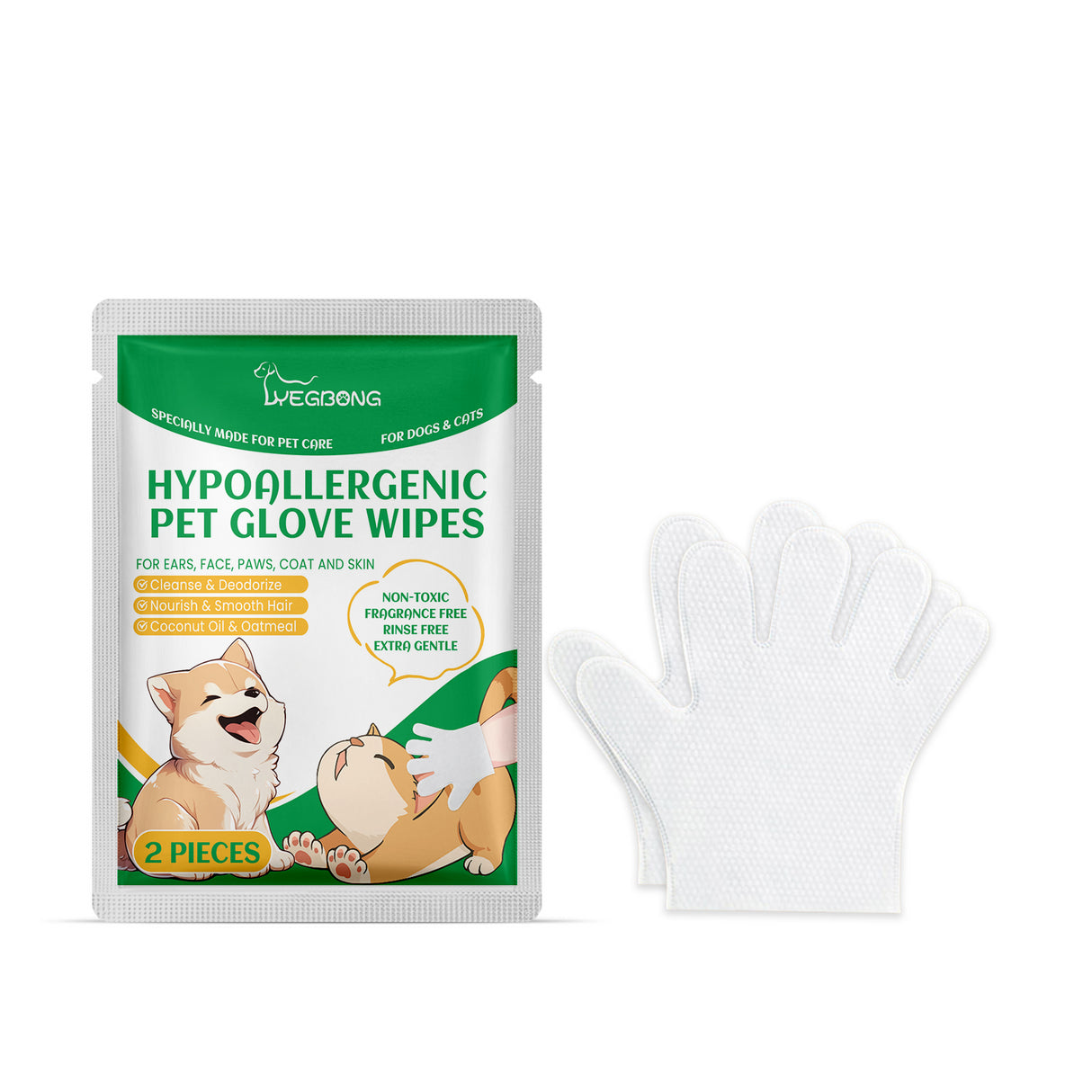 Pet Disposable Cleaning Gloves Dog Cat Hair And Skin Gentle Cleaning Care Gloves - V.I.P Digital Presence