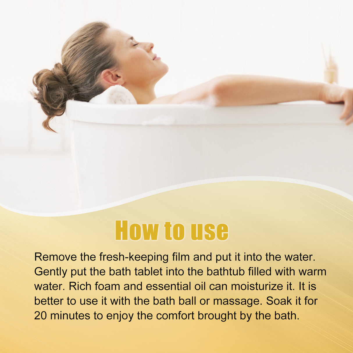 Lymphatic Body Shaping Bath Tablet, Firming Slimming Repair Lymphatic Swelling Clean Body Skin Bath Tablet