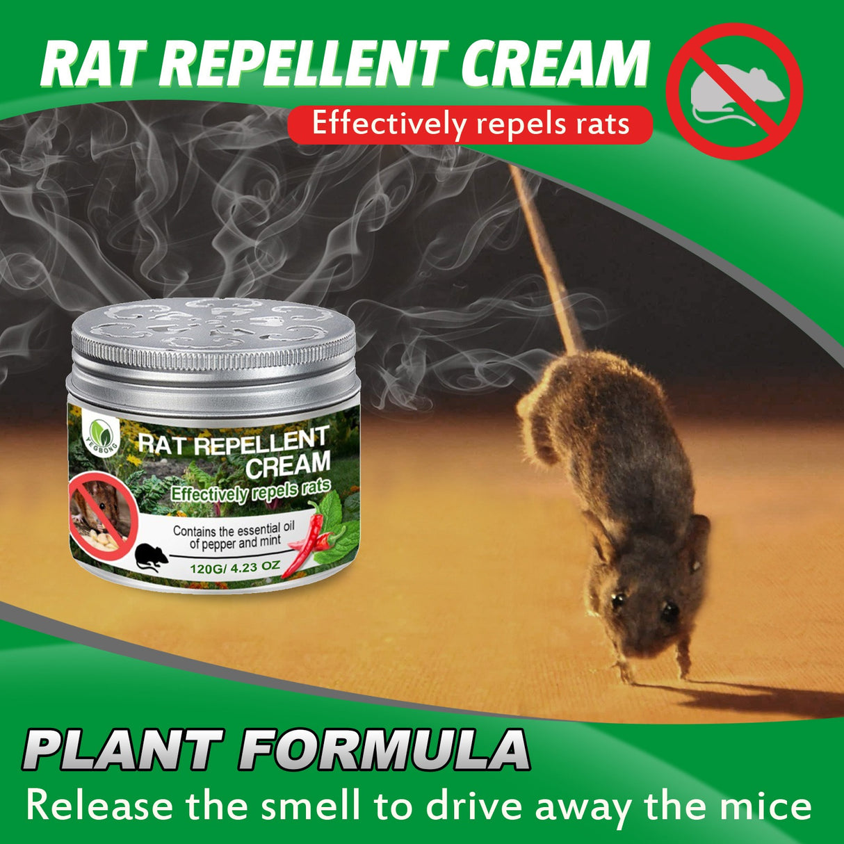 120g home plant natural peppermint oil rats and mice mouse repellent to avoid rodent - V.I.P Digital Presence