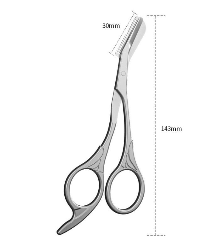 Stainless Steel Makeup Safety Eyebrow Trimmer Mini Beauty Scissors - V.I.P Digital Presence