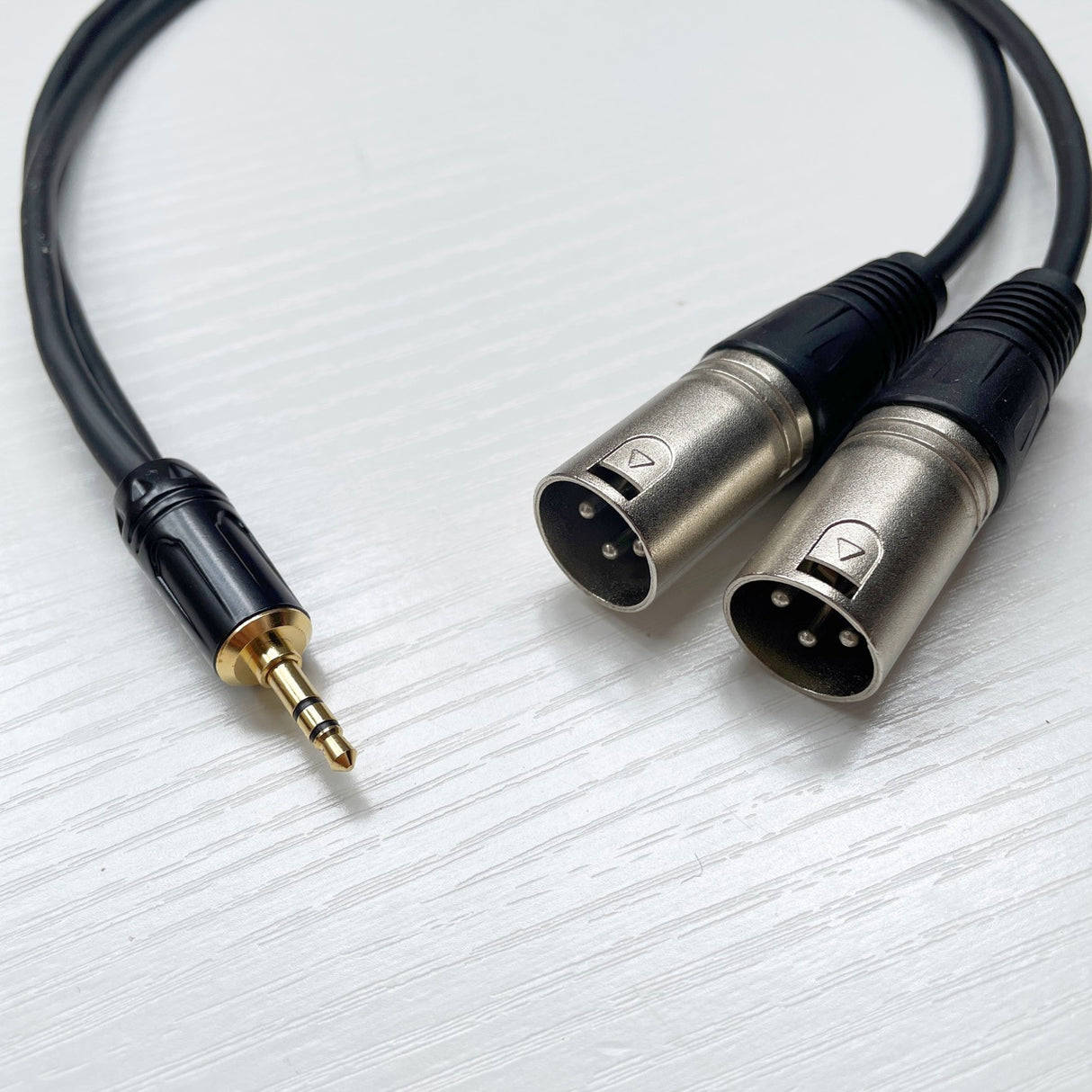 3.5mm 1/2 conversion dual XLR cable, 3.5 pairs of dual XLR male and female three core to two XLR male and female audio cable - V.I.P Digital Presence