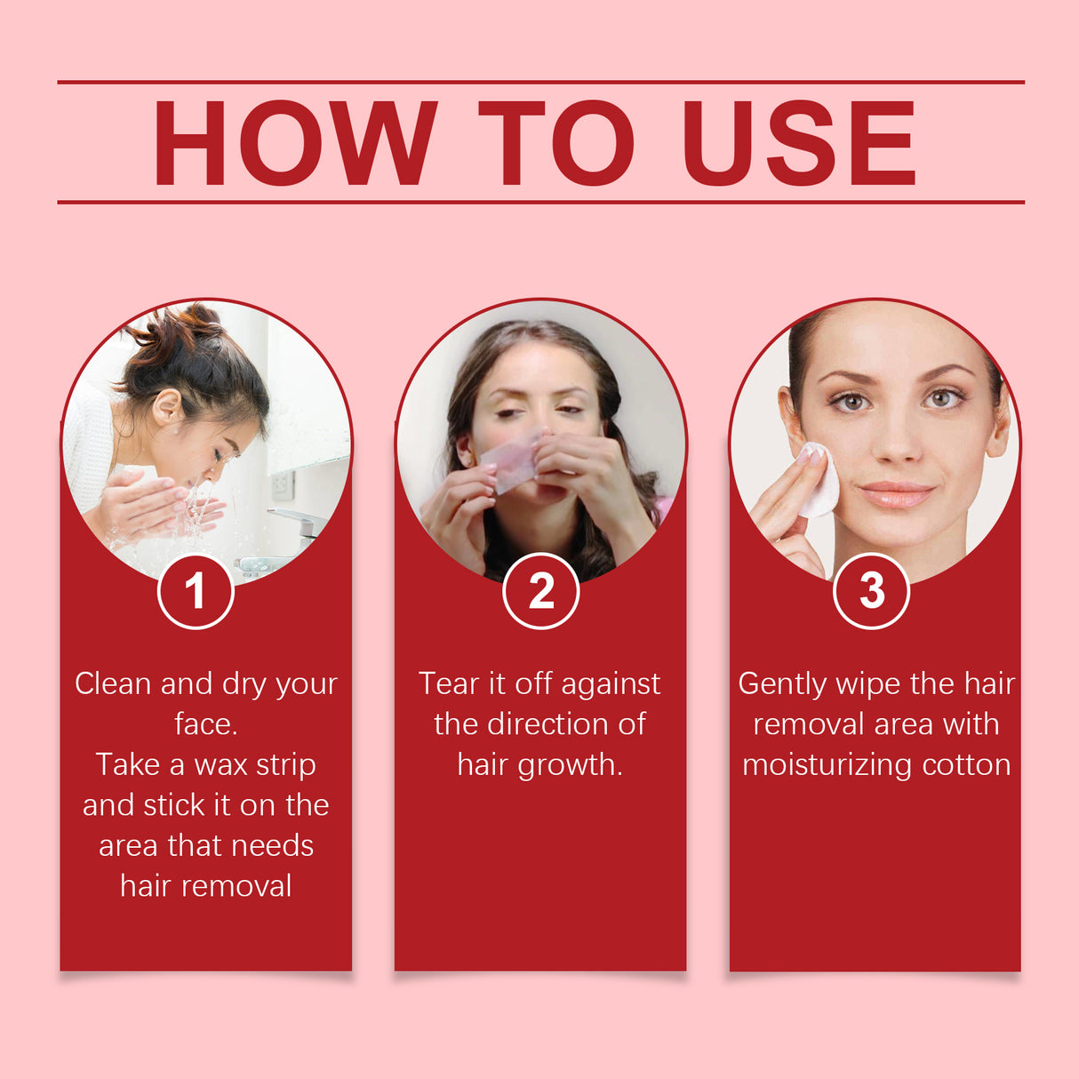 Rose Gentle Facial Hair Removal Wax Gently Moisturizes Refreshing, Clean And Smooth Facial Lip Hair Removal