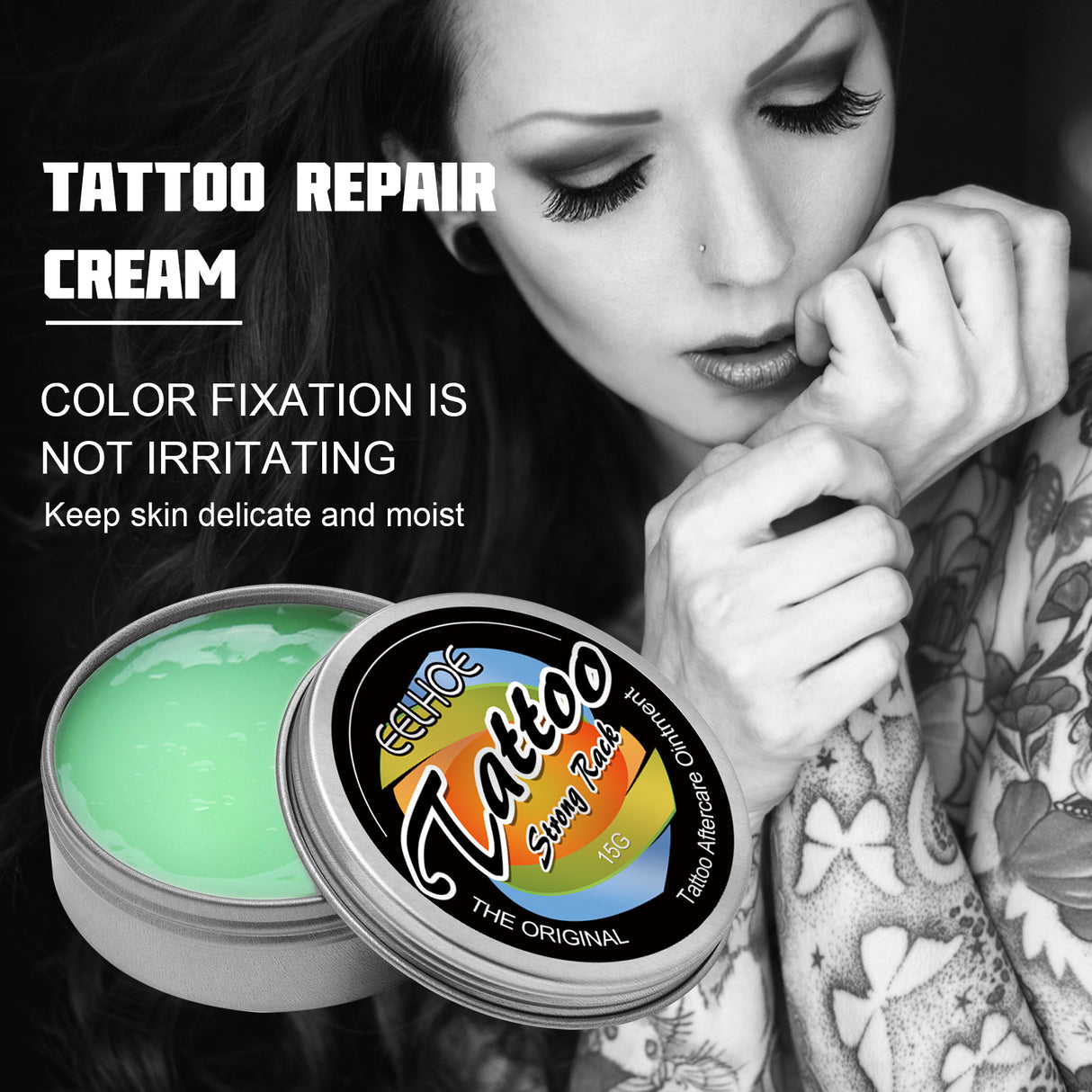 Tattoo Repair Cream, Tattoo Color Fixing Gentle Clean Moisturizing Skin Fade Tattoo Repair Cream - V.I.P Digital Presence