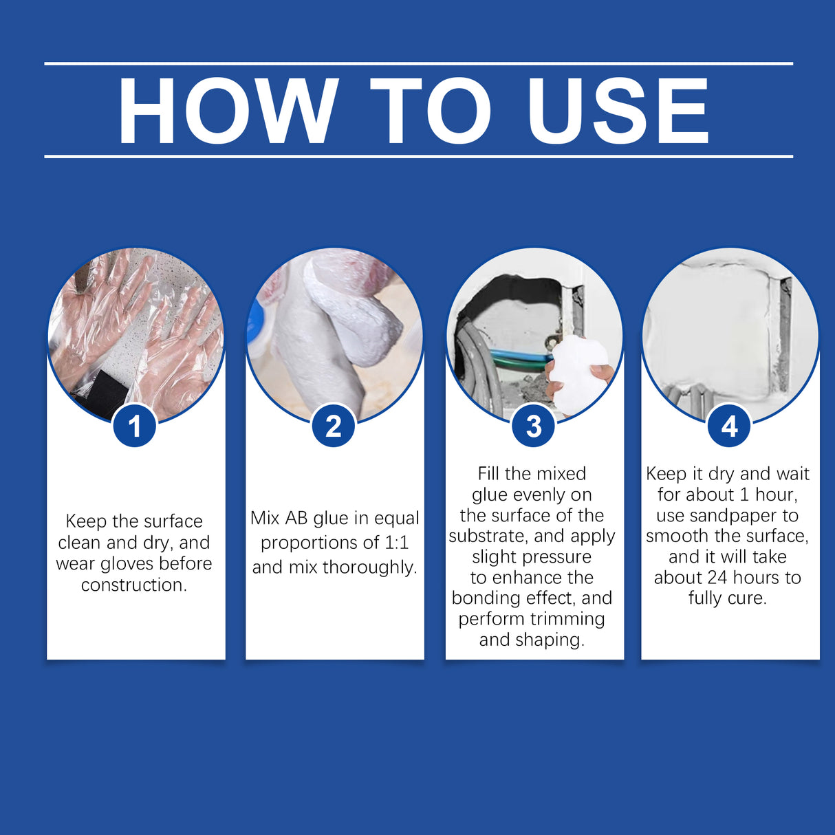 Plastic Steel Mud Iron Glue Leak Repair Waterproof Strong Repair Tile Multi-Functional Ab Adhesive Glue - V.I.P Digital Presence