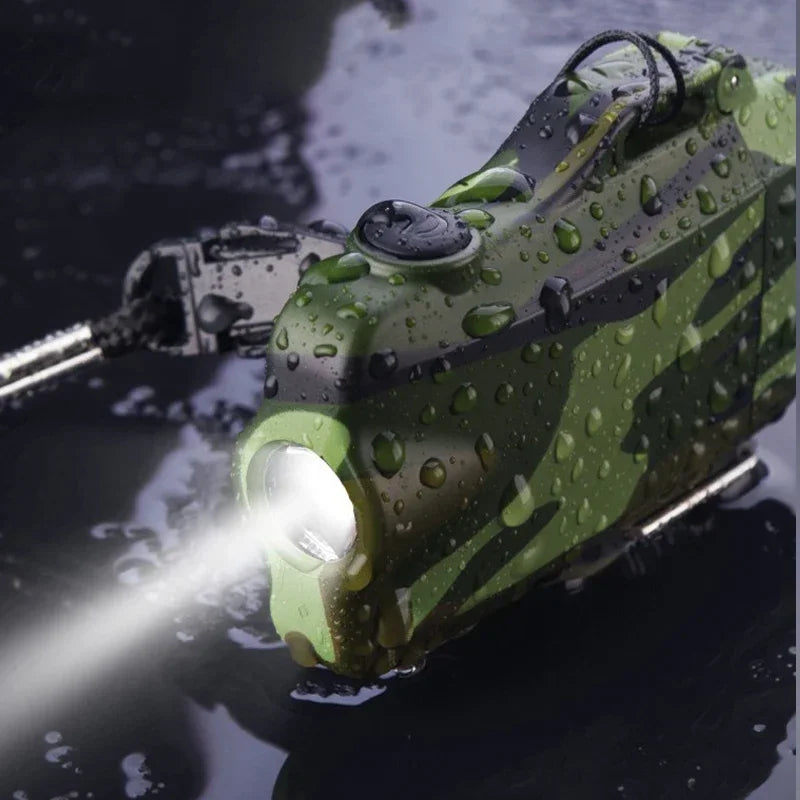 Outdoor Dual Plasma Arc Lighter With Flashlight Waterproof USB Electric Cigarette Lighter Hiking Starter Turbo lighter Men Gifts - V.I.P Digital Presence
