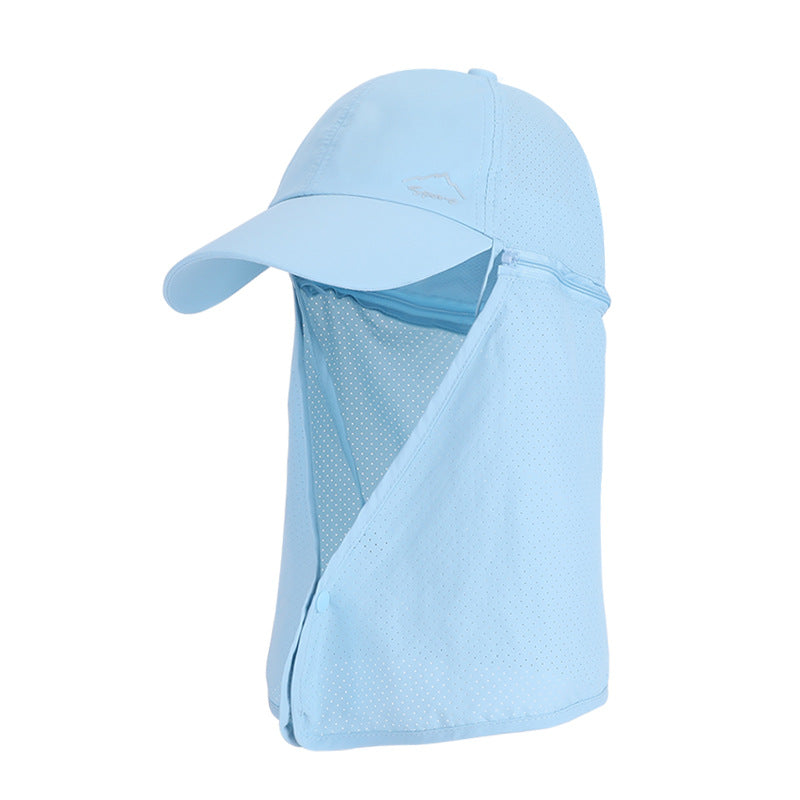 1pc Summer Baseball Cap with Detachable 360° Neck Sun Flap. For men, hiking, fishing, outdoor. - V.I.P Digital Presence