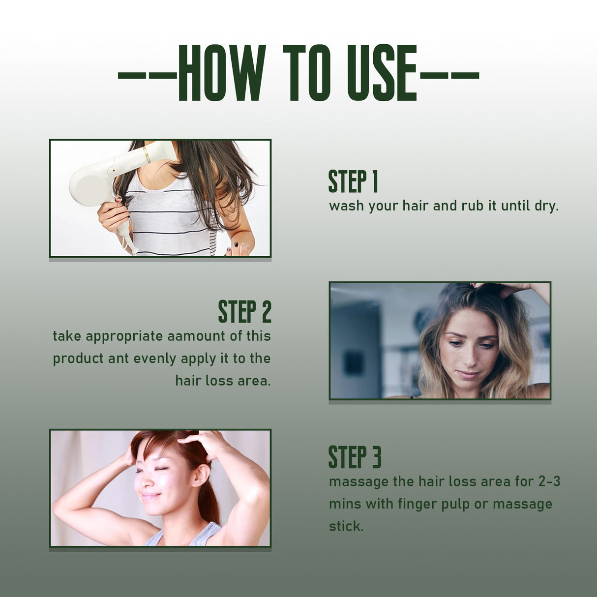 Ginger Dense Hair Spray Nourishes Hair Follicles, Prevents Hair Loss And Breaks, Moisturizes And Thickens Hair Spray - V.I.P Digital Presence