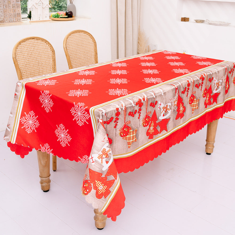 Christmas Decoration Creative Christmas Printed Tablecloth Table Flag Christmas Desktop Decoration Supplies - V.I.P Digital Presence