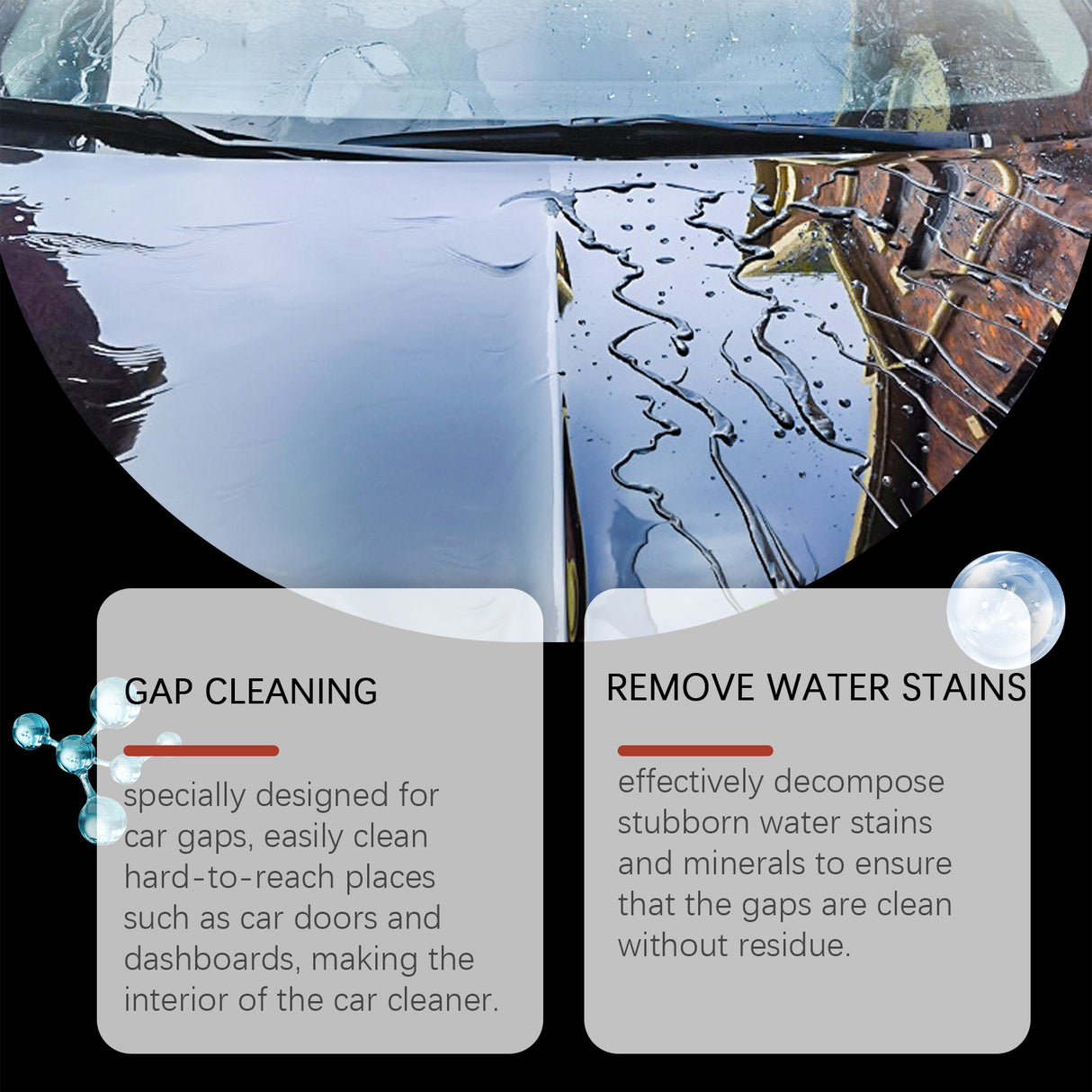 Car Water Stain Cleaner Car Stain Remover Polish Gentle Care Car Paint Gap Cleaning Spray - V.I.P Digital Presence