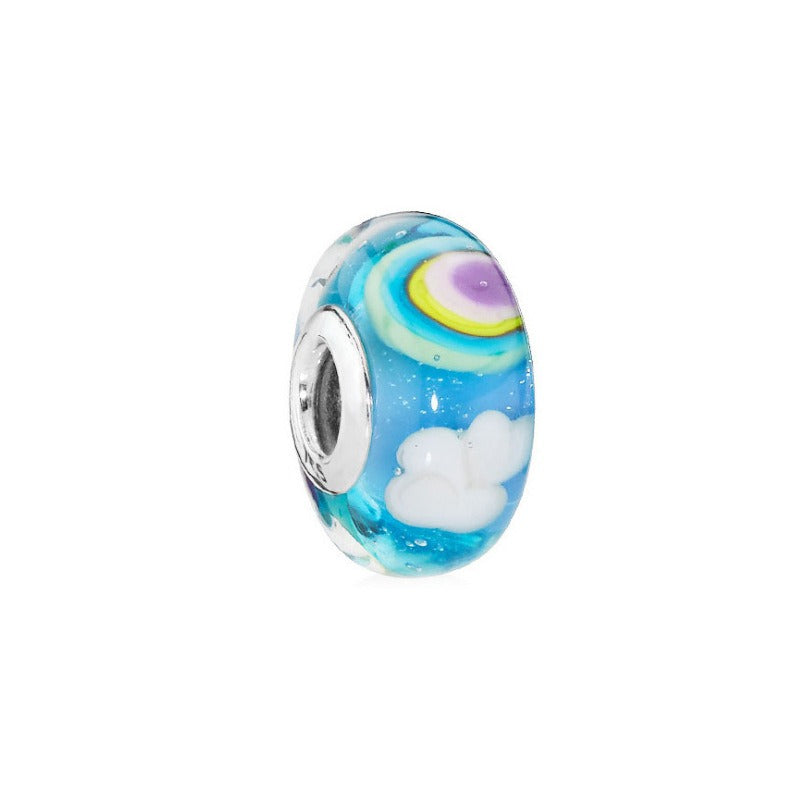 Platinum Di Love Rainbow Glass Beads Hanging Beads DIY Accessories Beads - V.I.P Digital Presence