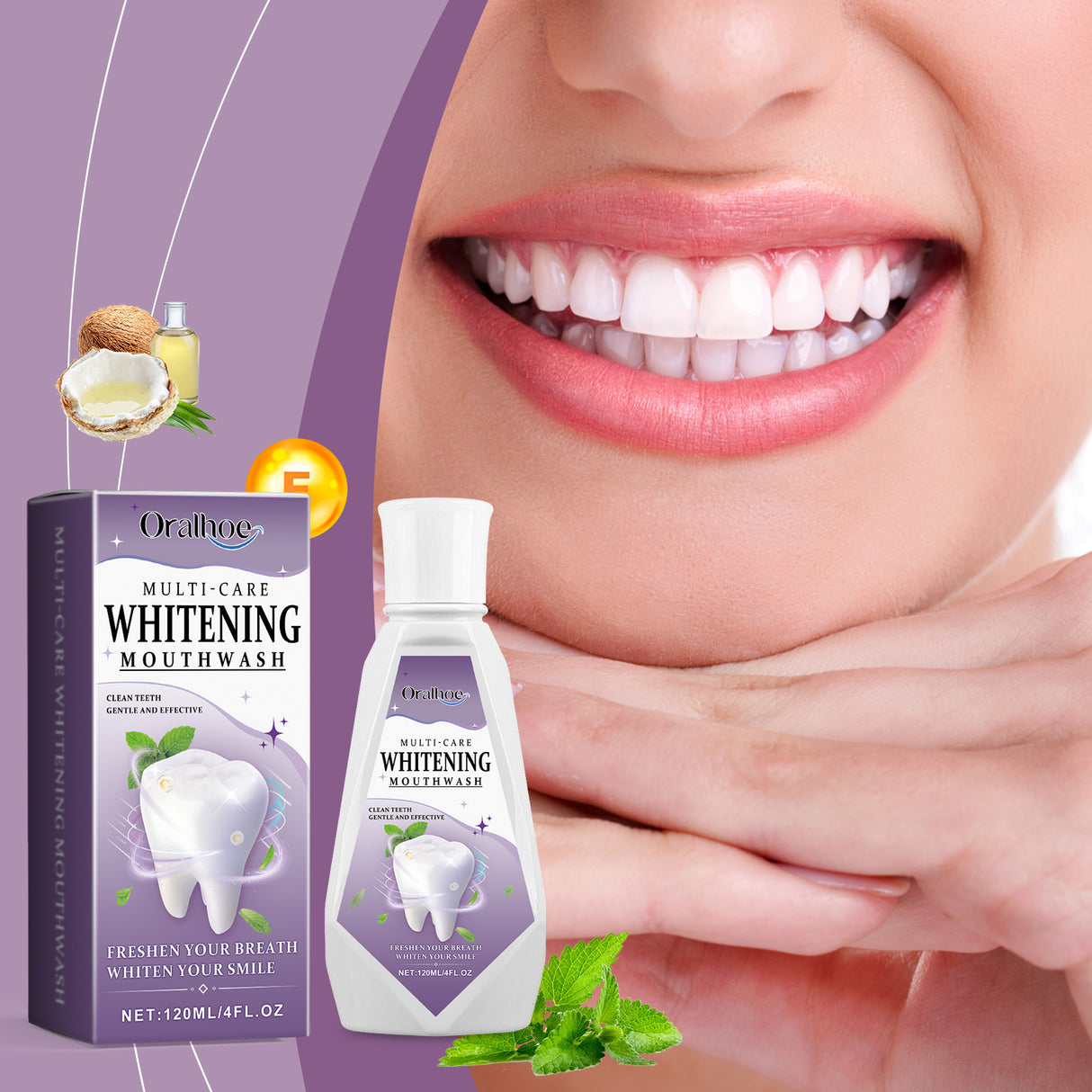 Clean Mint Teeth Mouthwash, Mouth Stain Cleaning Care Gums Smell Fresh And Beautiful Teeth Water - V.I.P Digital Presence
